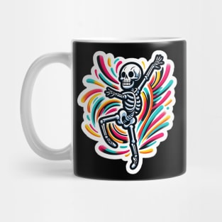 Ballet Dancing Skeleton Mug